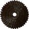 Ekena Millwork Eryn Ceiling Medallion (Fits Canopies up to 4"), Hand-Painted Bronze, 24 3/4"OD x 3 1/4"ID x 1 7/8"P CM24ENBZS - alternate 1